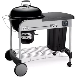 Barbecue charbon WEBER Performer premium GBS Black sur chariot 57 cm