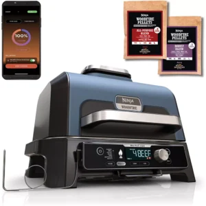 Barbecue électrique NINJA OG901EU Woodfire pro connect à poser, 44.5×26.5 cm