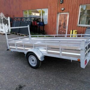 Remorque simple essieu aluminium 300×132 cm