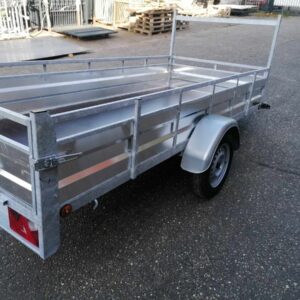 Remorque simple essieu aluminium 300×132 cm