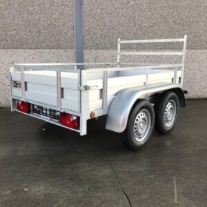 Remorque aluminium double essieux 225×132 cm