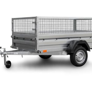 Remorque bagagère pas cher​ ZASLAW 235SU – 2,35 X 1,32 M GRILLAGÉE