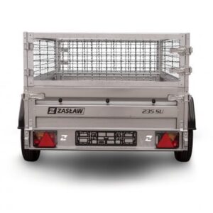 Remorque bagagère pas cher​ ZASLAW 235SU – 2,35 X 1,32 M GRILLAGÉE