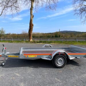 Remorque plateau MECANOREM RPMS 901 F – PTAC : 1300 Kg – 1 essieu freiné – 305 x 170 cm