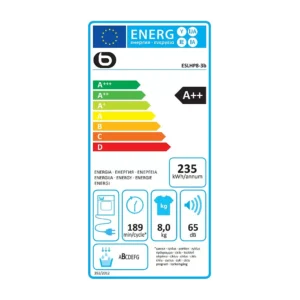 Sèche linge pompe à chaleur ESSENTIELB ESLHP8-3b