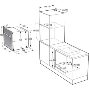 Four encastrable fonction vapeur HISENSE O643PG