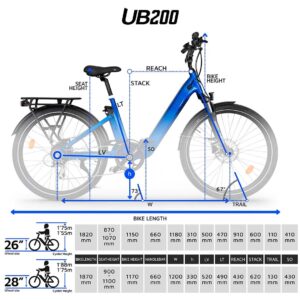 VAE de ville UrbanBiker UB200 Tout Suspendu
