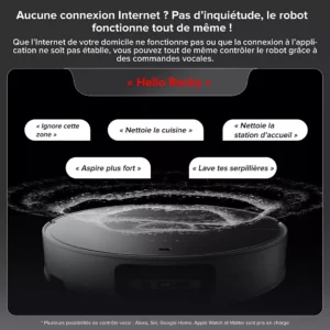 Robot Aspirateur Laveur ROBOROCK Saros 10 blanc