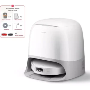 Robot Aspirateur Laveur ROBOROCK Qrevo Curv 2 ProX Blanc