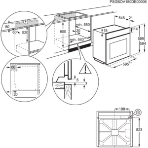Four Pyro ELECTROLUX EOE6P57X SenseCook