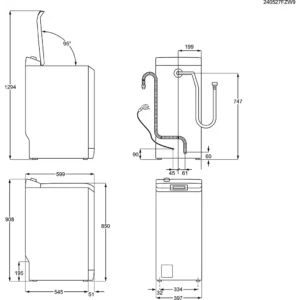 Lave linge top ELECTROLUX EW8T3653BA