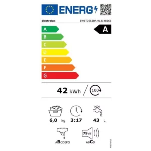 Lave linge top ELECTROLUX EW8T3653BA