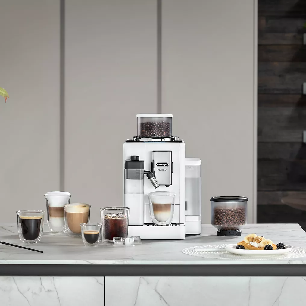 Expresso Broyeur DELONGHI FEB4455.W Rivelia Latte Blanche