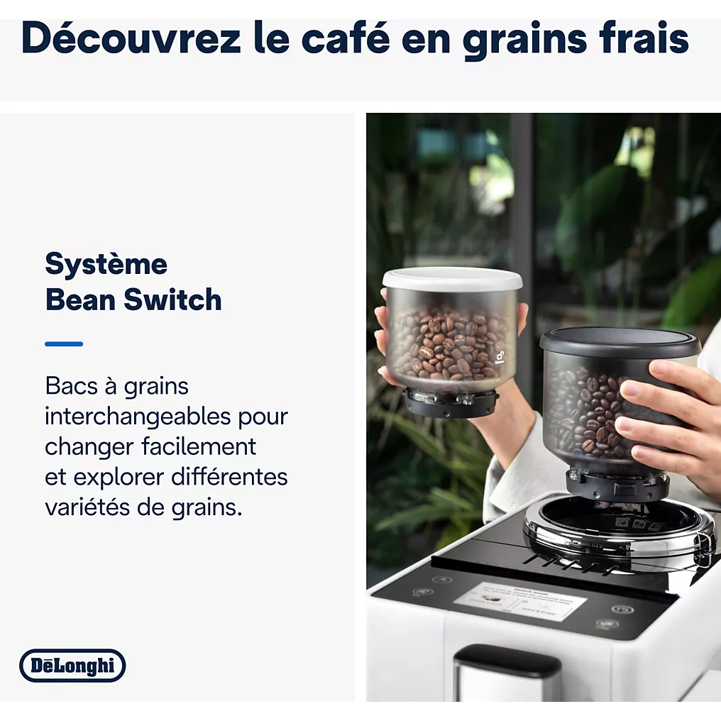 Expresso Broyeur DELONGHI FEB4455.W Rivelia Latte Blanche
