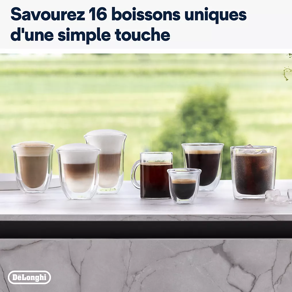 Expresso Broyeur DELONGHI FEB4455.W Rivelia Latte Blanche