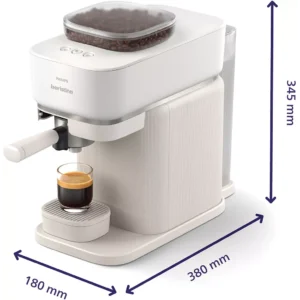 Machine à expresso PHILIPS Baristina BAR300/00 cafetière à grain Blanche
