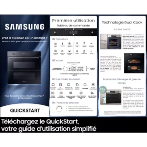 Four encastrable SAMSUNG NV7B45502AK DualCookFlex