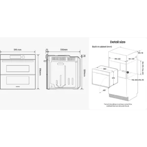 Four encastrable SAMSUNG NV7B45502AK DualCookFlex