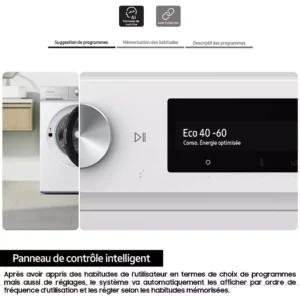Lave linge hublot SAMSUNG WW11DB7B94GE Bespoke AI