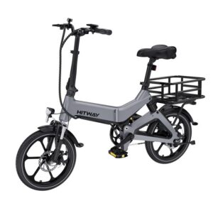 Vélo à assistance électrique pliant Hitway BK2 16&Prime; avec panier