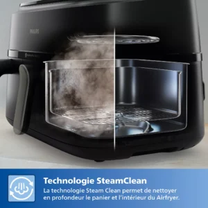 Airfryer PHILIPS Double Panier vapeur Série 5000 9,0L NA555/00