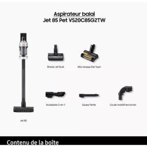 Aspirateur balai SAMSUNG Jet 85 Pet VS20C85G2TW