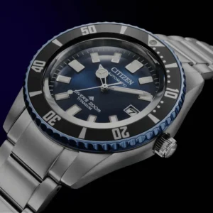 Montre Citizen Promaster Marine Fujitsubo Super Titanium automatique cadran bleu bracelet titane 41 mm