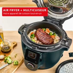 Cookeo Infinity, 17 modes de cuisson, Sans pale de mélange, Bleu Trust