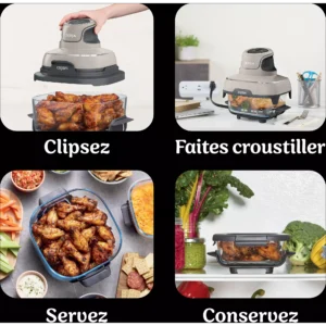 Friteuse sans huile NINJA CRISPi 4-in-1 Beige FN101EUST