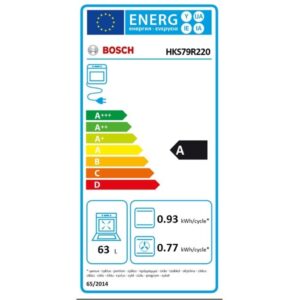 Cuisinière vitrocéramique BOSCH HKS79R220 4.0 foyers Convection naturelle Pyrolyse 60.0 cm