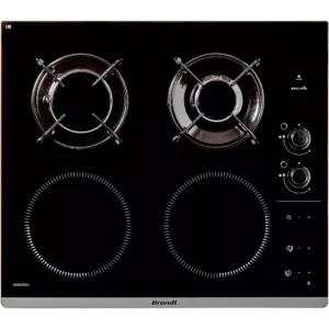 Plaque mixte induction gaz BRANDT BPI6413BM