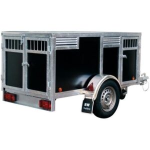 Remorque 4 chiens marron BW Trailers