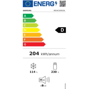 Réfrigérateur combiné SAMSUNG RB34C600DSA