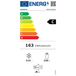 Réfrigérateur combiné SAMSUNG RB34C605CS9