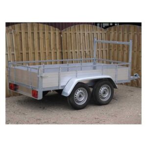 Remorque double essieux aluminium 300×132 cm