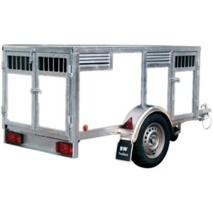 Remorque BW Trailers 4 chiens blanc