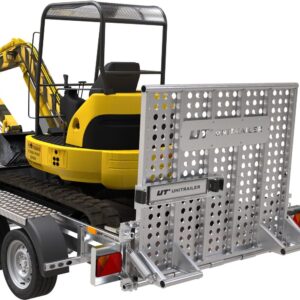 Remorque de chantier pour le transport d’une mini pelle – UNITRAILER STARK 3 260