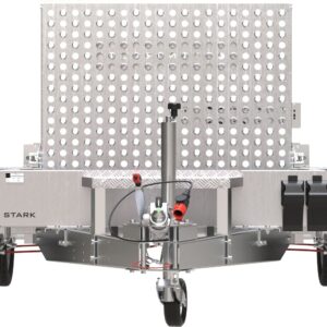 Remorque de chantier pour le transport d’une mini pelle – UNITRAILER STARK 3 260