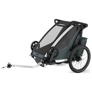 Remorque thule velo pour 1 Enfant – Chariot Cross 2 Single – dark slate