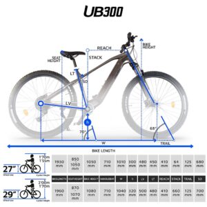 VTT Électrique UrbanBiker UB300 FE Equipement complet