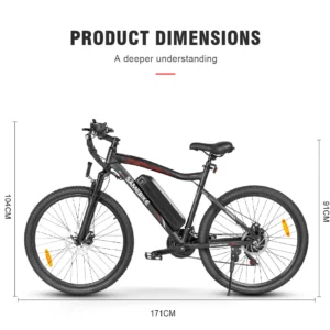 VTT électrique SAMEBIKE SY26-II 500W Moteur