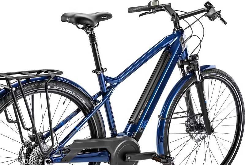 Velo Moustache Samedi 28.2 Shimano Altus 9V 500 Wh 700mm Bleu Nuit 2023
