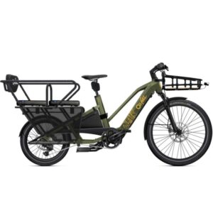 Vélo cargo électrique 2 enfants​ O2feel Equo Adventure 5.1 540 Wh Pack Family