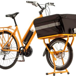 Vélo électrique Bocyclo Cargo Compact Orange – Batterie 500 Wh