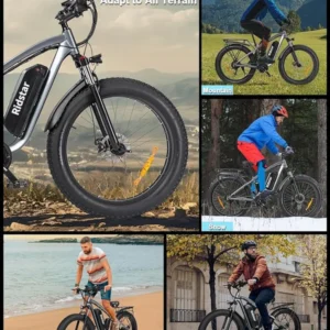 Vélo électrique Ridstar E26 Pro à double moteur 2000 W 48 V 23 Ah