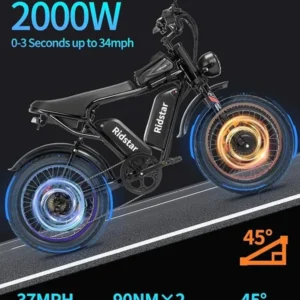 Vélo électrique Ridstar Q20 Pro 2000W gros pneu