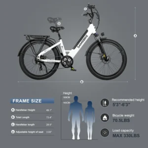 Vélo électrique Urbain SAMEBIKE RS-A01 Plus 750W Moteur