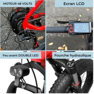 Vélo électrique YEEP.ME HOLIDAY Fat Bike 26&Prime;