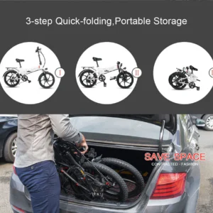 Vélo électrique pliable SAMEBIKE 20LVXD30