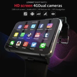 Yonis Montre Connectée 4G Écran 2.88&Prime; GPS
